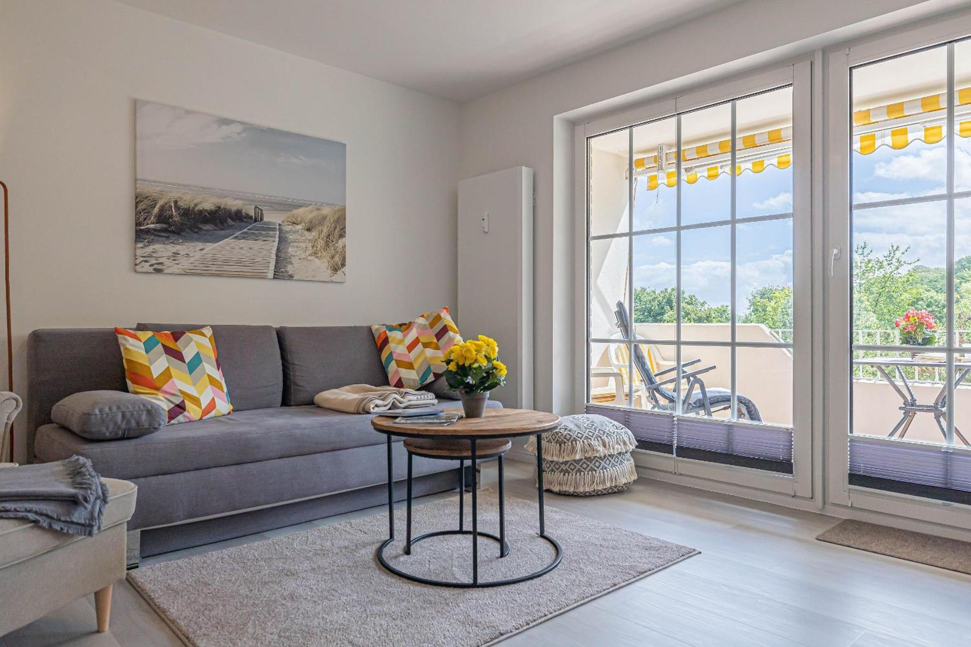 Fewo1846 - Strandresidenz Wassersleben Suedblick App 689 - Komfortables Apartment Mit Balkon Und Meerblick ฮาร์ริสลี ภายนอก รูปภาพ